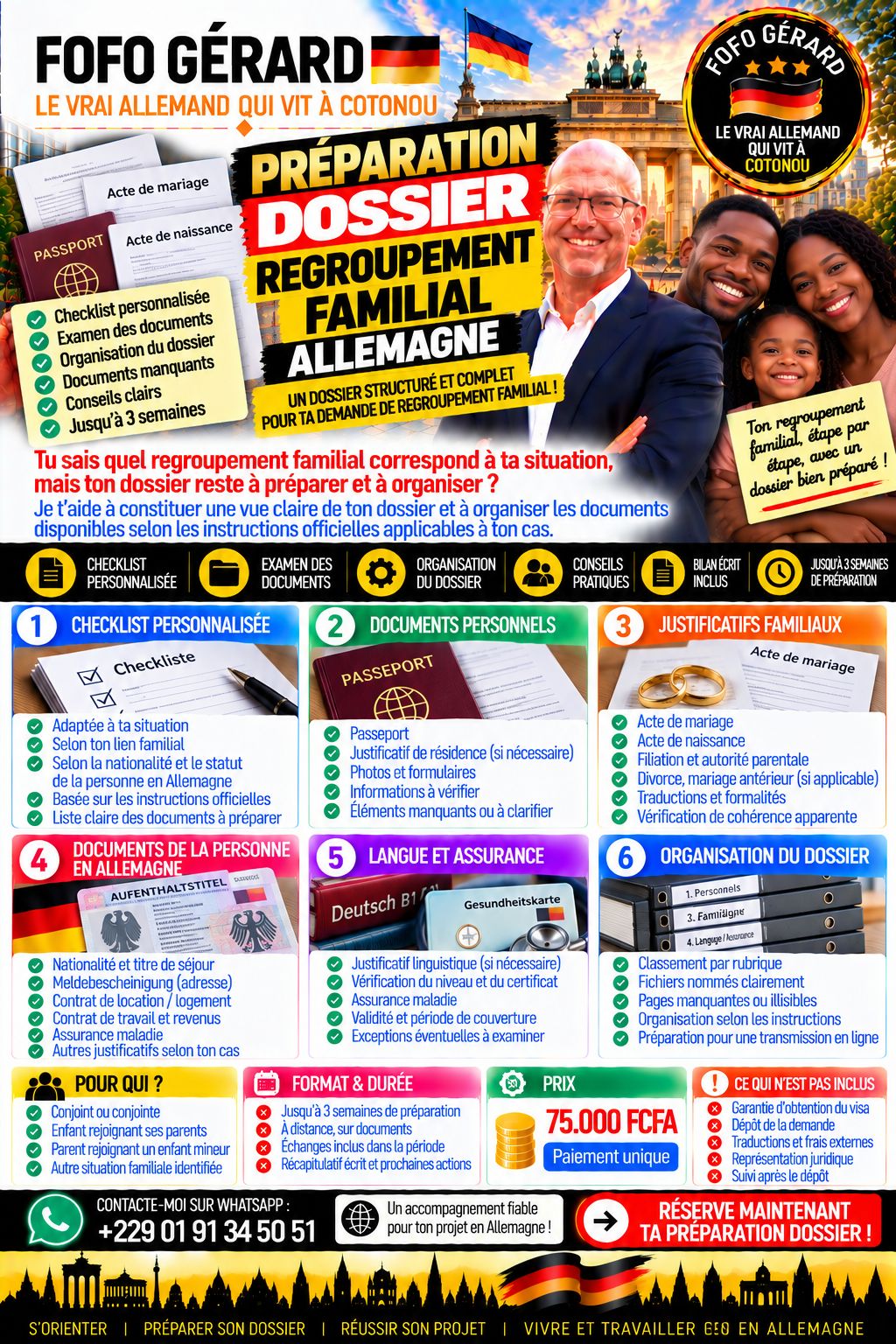 Préparation Dossier Regroupement Familial
