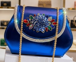 Clutch handbags  structured silhouette trapezoidal base