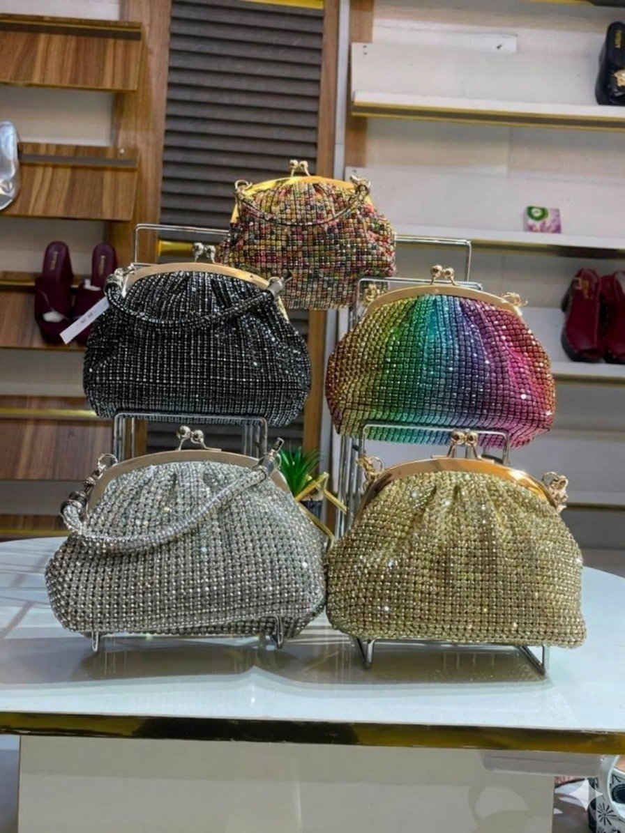 Glamorous rhinestone-encrusted evening clutch bags_0