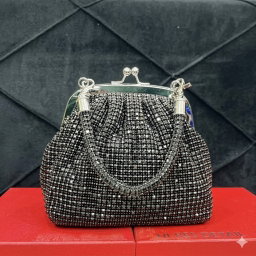 Glamorous rhinestone-encrusted evening clutch bags
