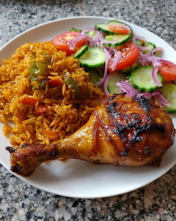 Rice Specialties{ Jollof, Fried rice, plain rice, Waakye, spaghetti and Indomie}