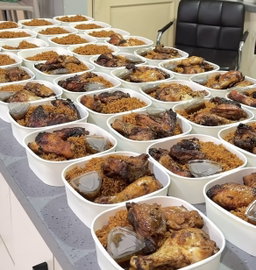 Rice Specialties{ Jollof, Fried rice, plain rice, Waakye, spaghetti and Indomie}