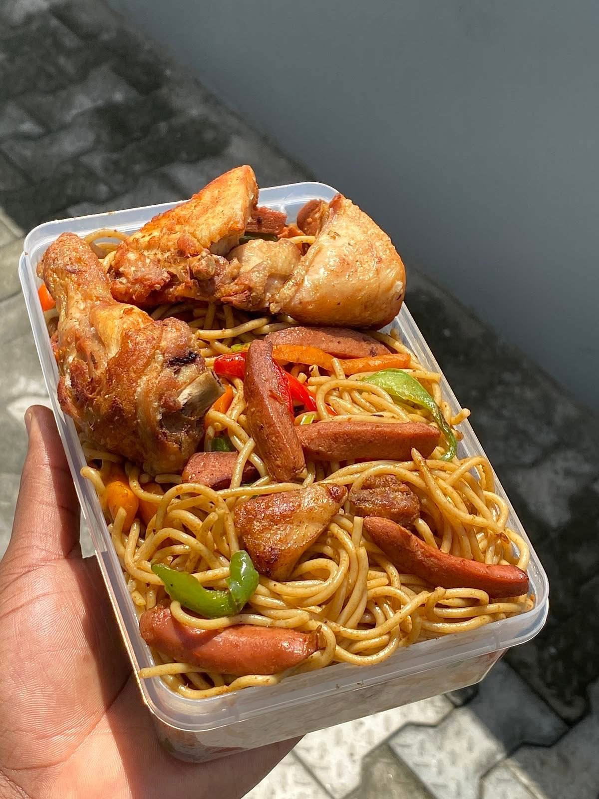 Rice Specialties{ Jollof, Fried rice, plain rice, Waakye, spaghetti and Indomie}_16