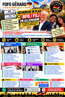 Recherche de Place BFD / FSJ en Allemagne