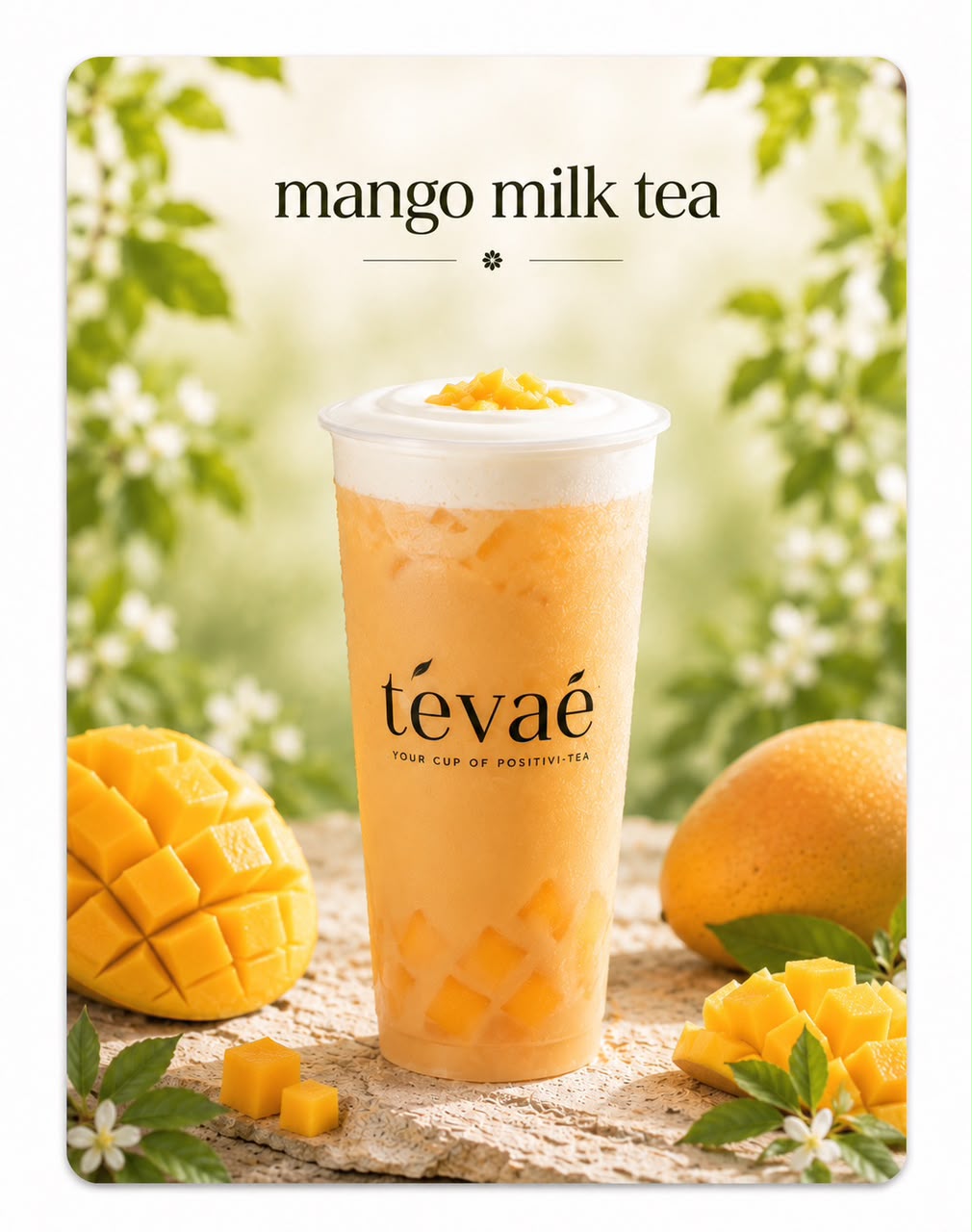 Mango milk tea