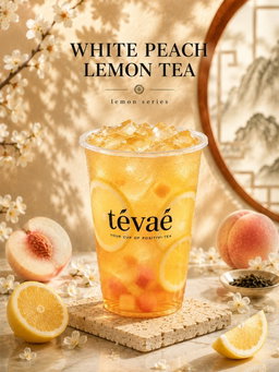 White peach lemon tea