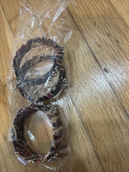 Desert Ajrakh Bangle set of 3 - Maru