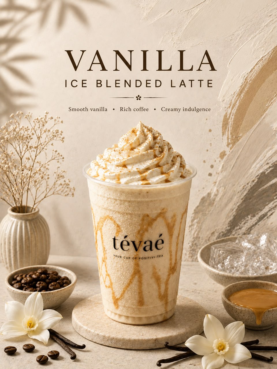 Vanilla ice blended latte