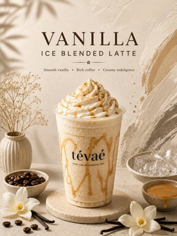 Vanilla ice blended latte
