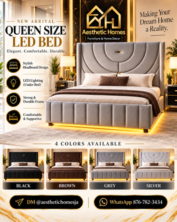 The Aurelia LED Queen Bed