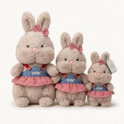 Cute Chubby Bunny plus toy  Set 3 