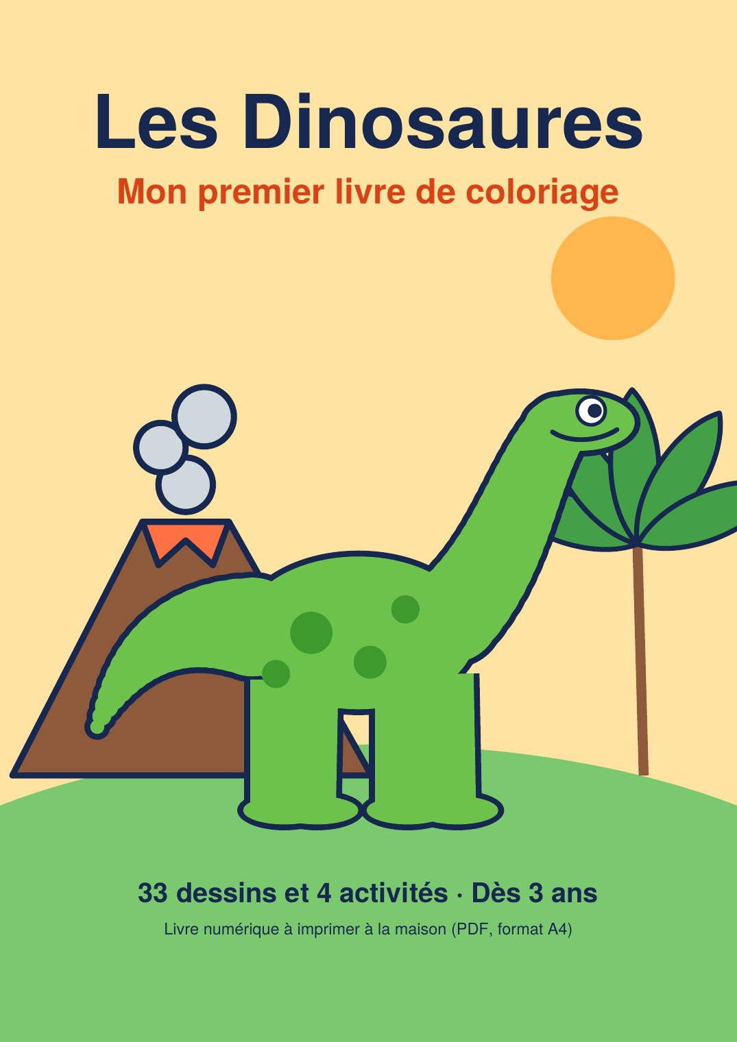Les Dinosaures – Mon premier livre de coloriage_0