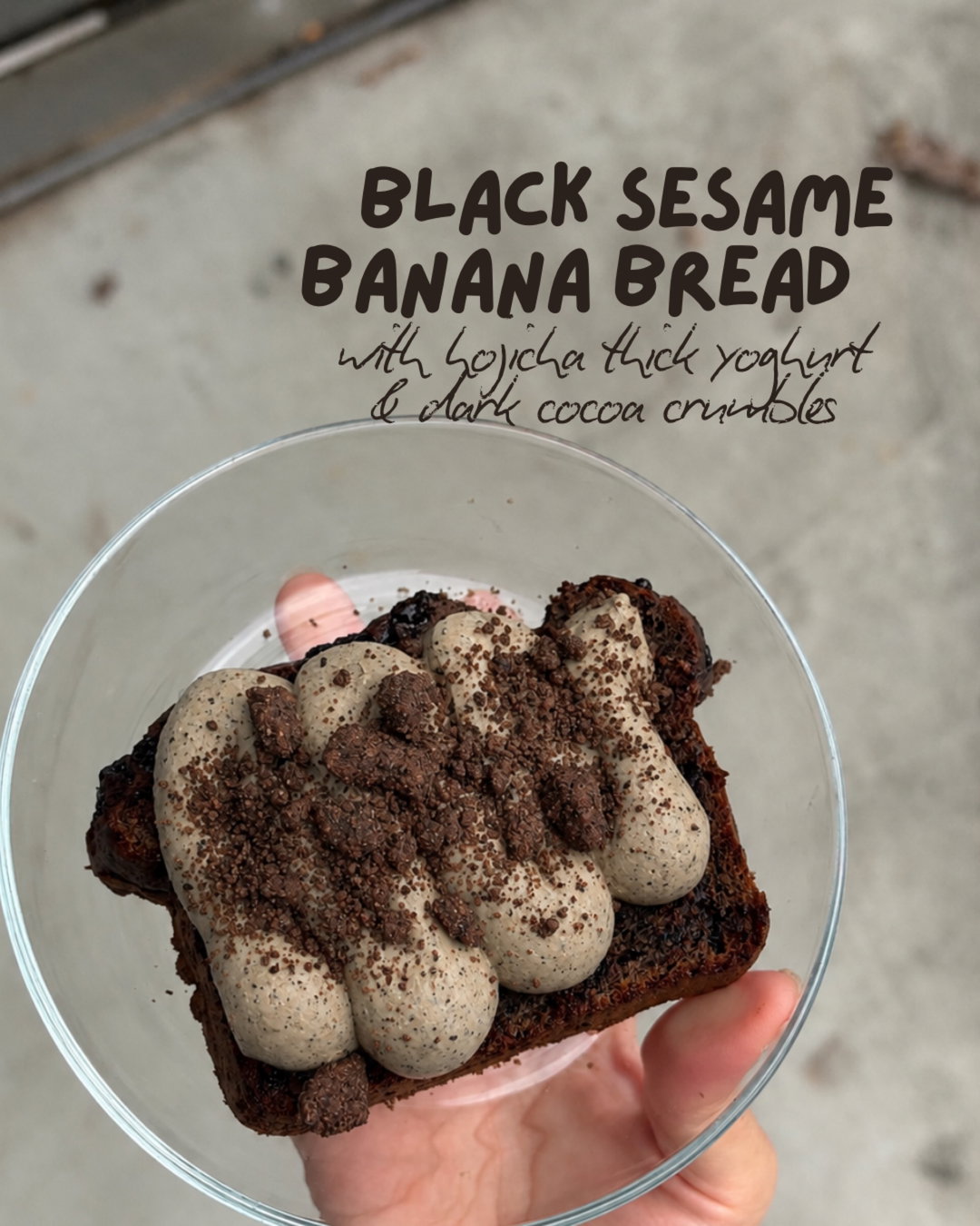 HOMEMADE BLACK SESAME BANANA BREAD🍌