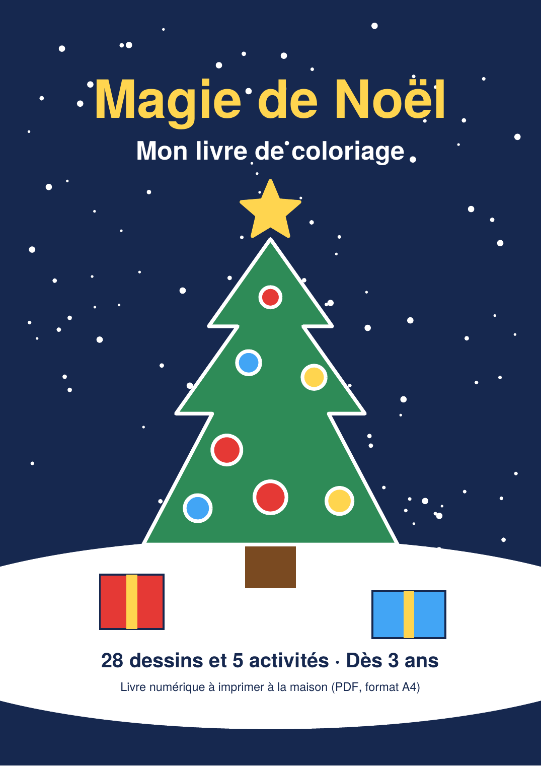 Magie de Noël – Mon Livre de Coloriage_0