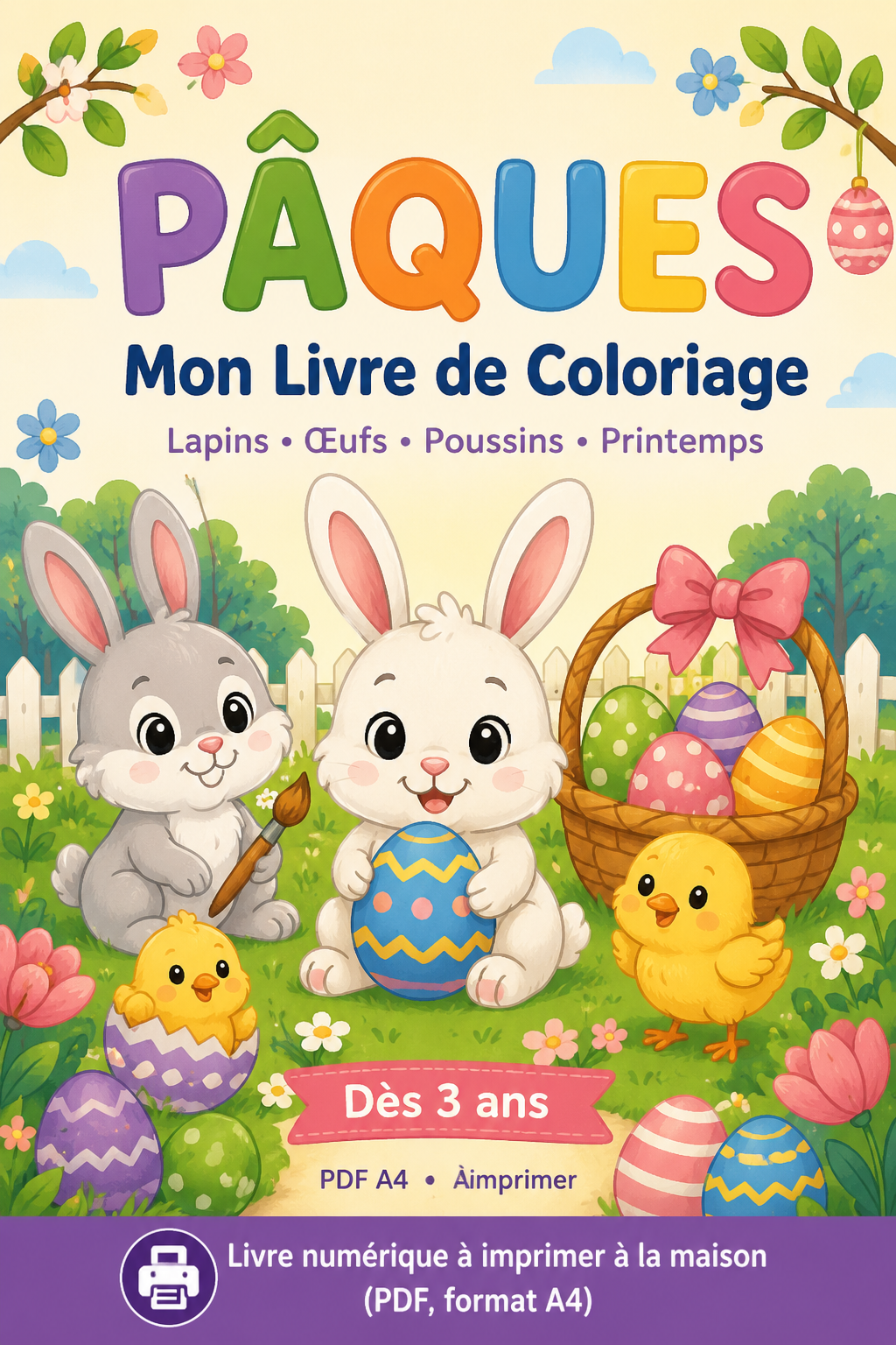 Pâques – Mon Livre de Coloriage