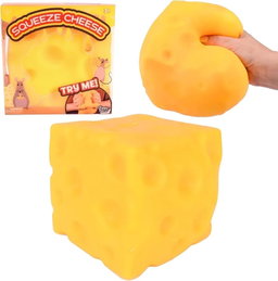 Giant Cheese Cube Squeeze Toy