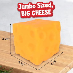 Giant Cheese Cube Squeeze Toy