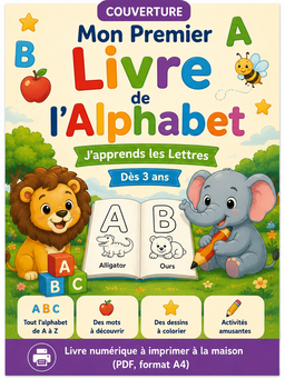 Mon Premier Livre de l’Alphabet – J’apprends les Lettres