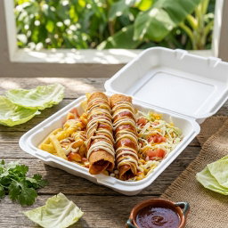 Taco doble con papas