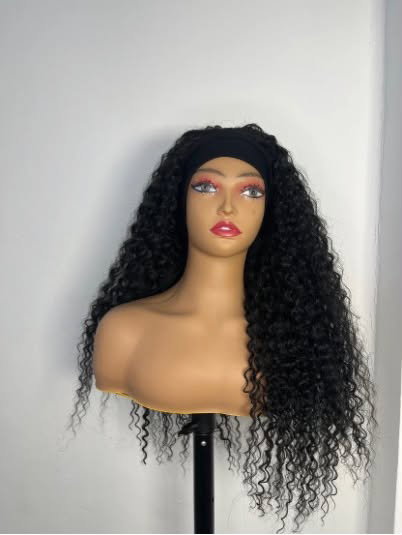 Headband curls black