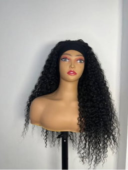 Headband curls black