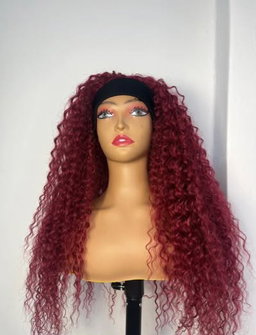 Headband curls Maroon