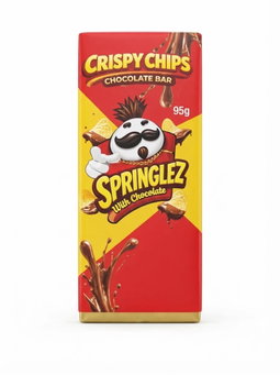 Springlez Crispy Chips Chocolate Bar 95 g