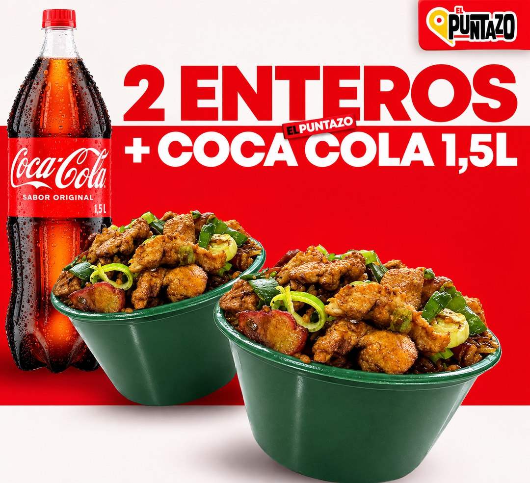 Promoción 2 Cantones + Coca-cola 1.5
