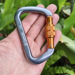 Mosquetón híbrido 28kN aluminio rosca Camnal