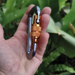Mosquetón híbrido 28kN aluminio rosca Camnal