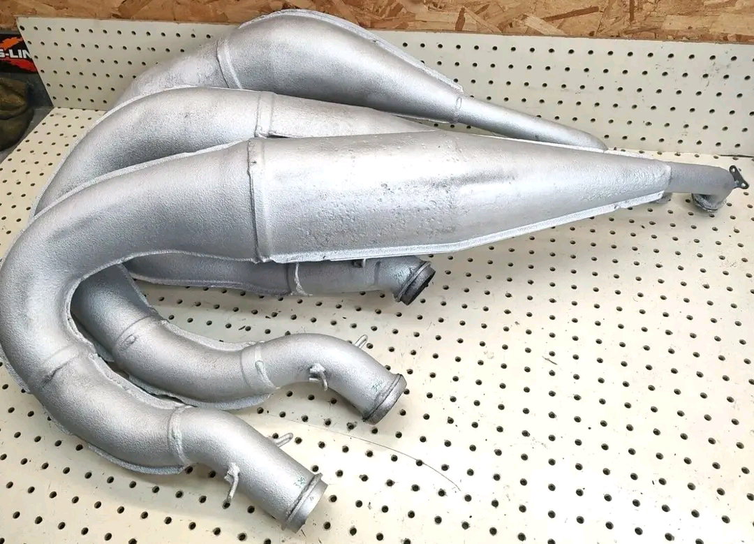 99 - 01 ARCTIC CAT ZRT800 triple oem exhaust pipes expansion chamber tuned