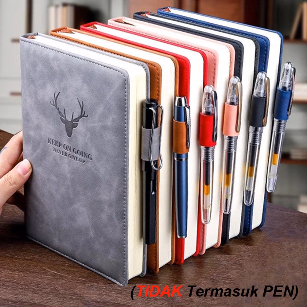Notebook Catatan Premium dengan Slot Pena – Buku Agenda / Jurnal / Notes