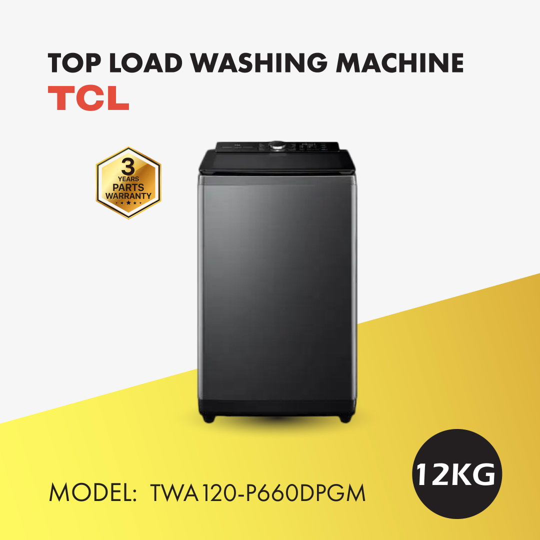 TCL fully auto washing machine 12KG (inverter) TWA120-P660DPGM