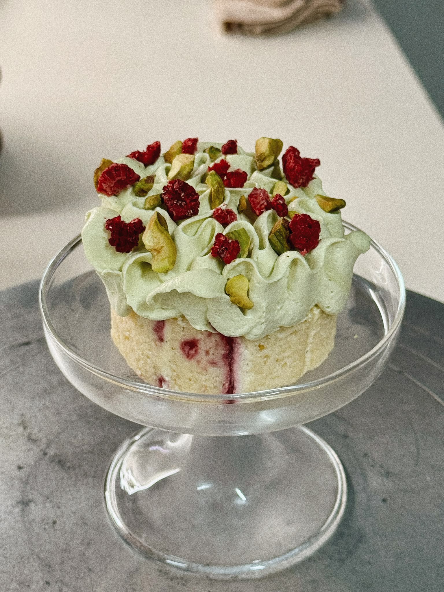 Raspberry & Pistachio Cream Slice_0