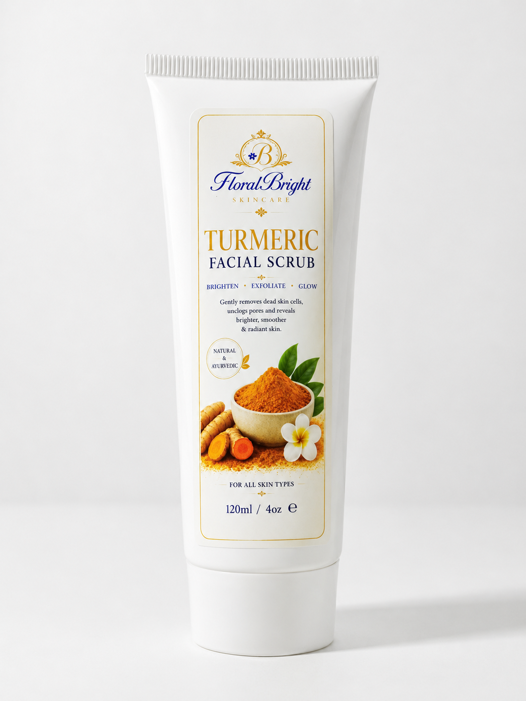 Turmeric Facial Scrub, Tube