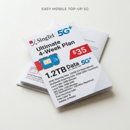 SingTel 5G+ $35 1.2TB (SG + ASEAN + HK Roaming) Ultimate 4-Week Plan