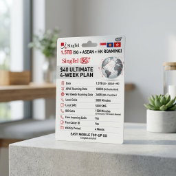 SingTel 5G+ $40 1.5TB (SG + ASEAN + HK Roaming) Ultimate 4-Week Plan