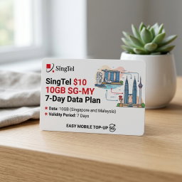 SingTel $10 10GB SG-MY 7-Day Data Plan