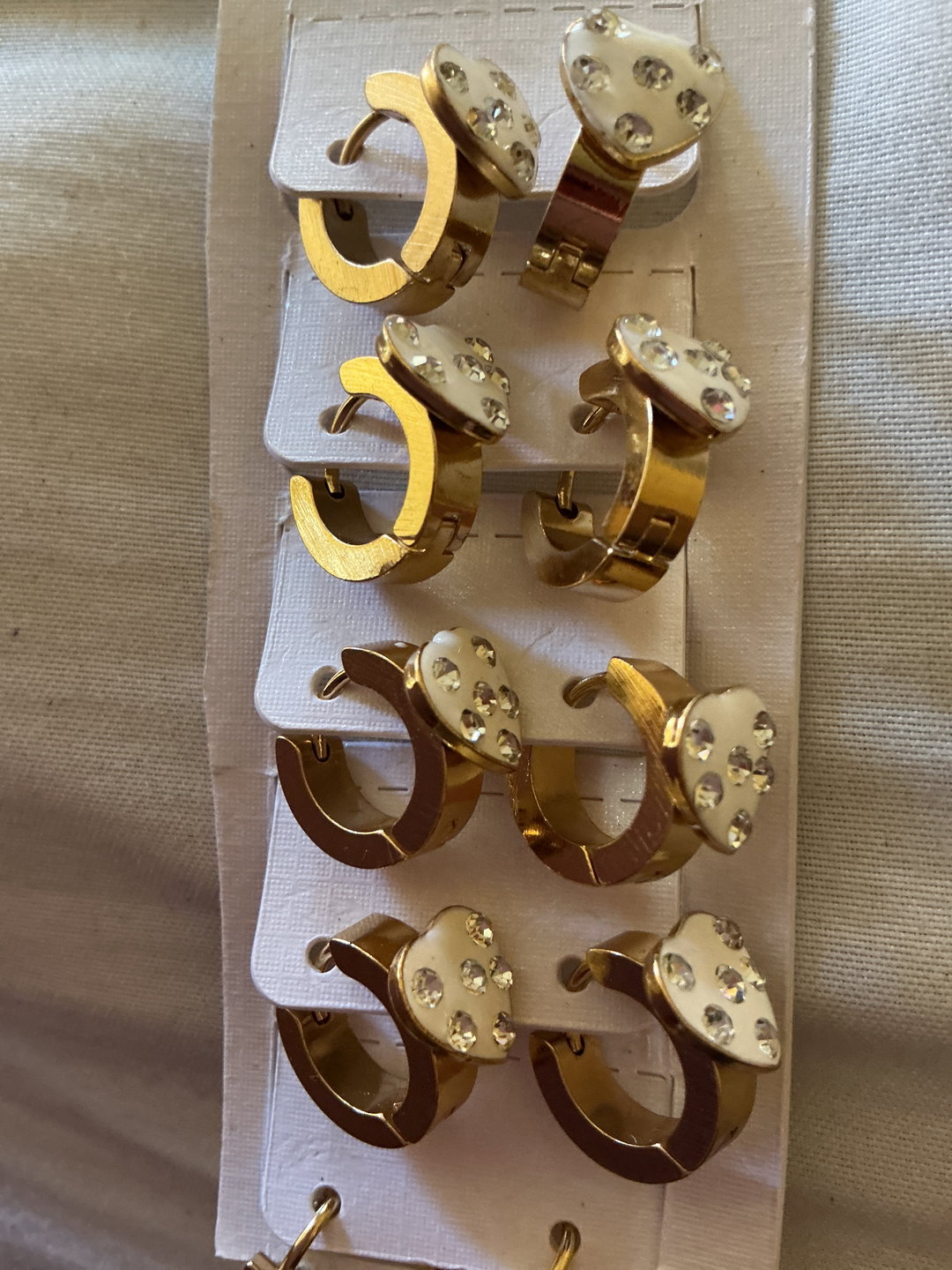 Heart hoop earrings 2