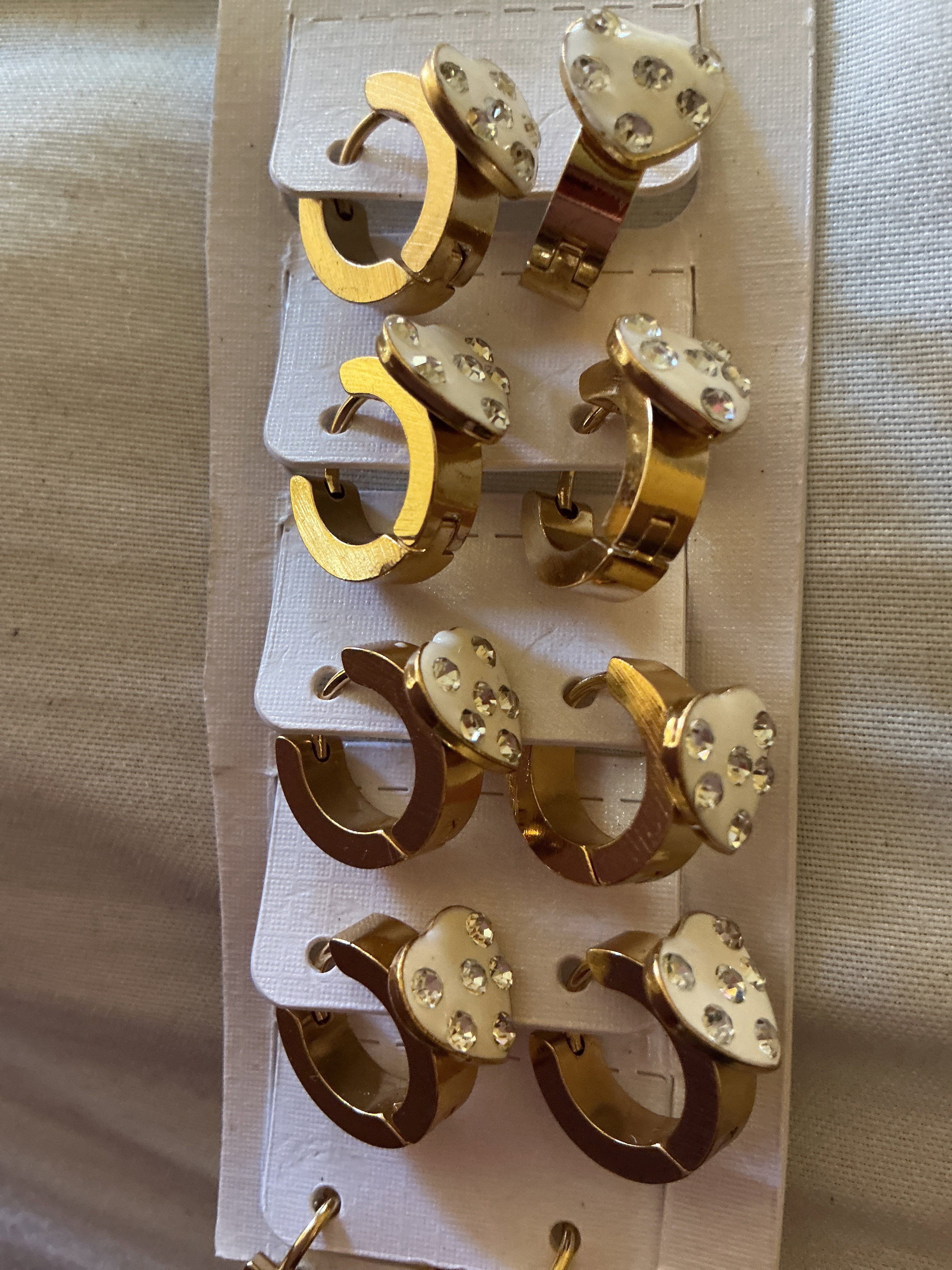 Heart hoop earrings 2