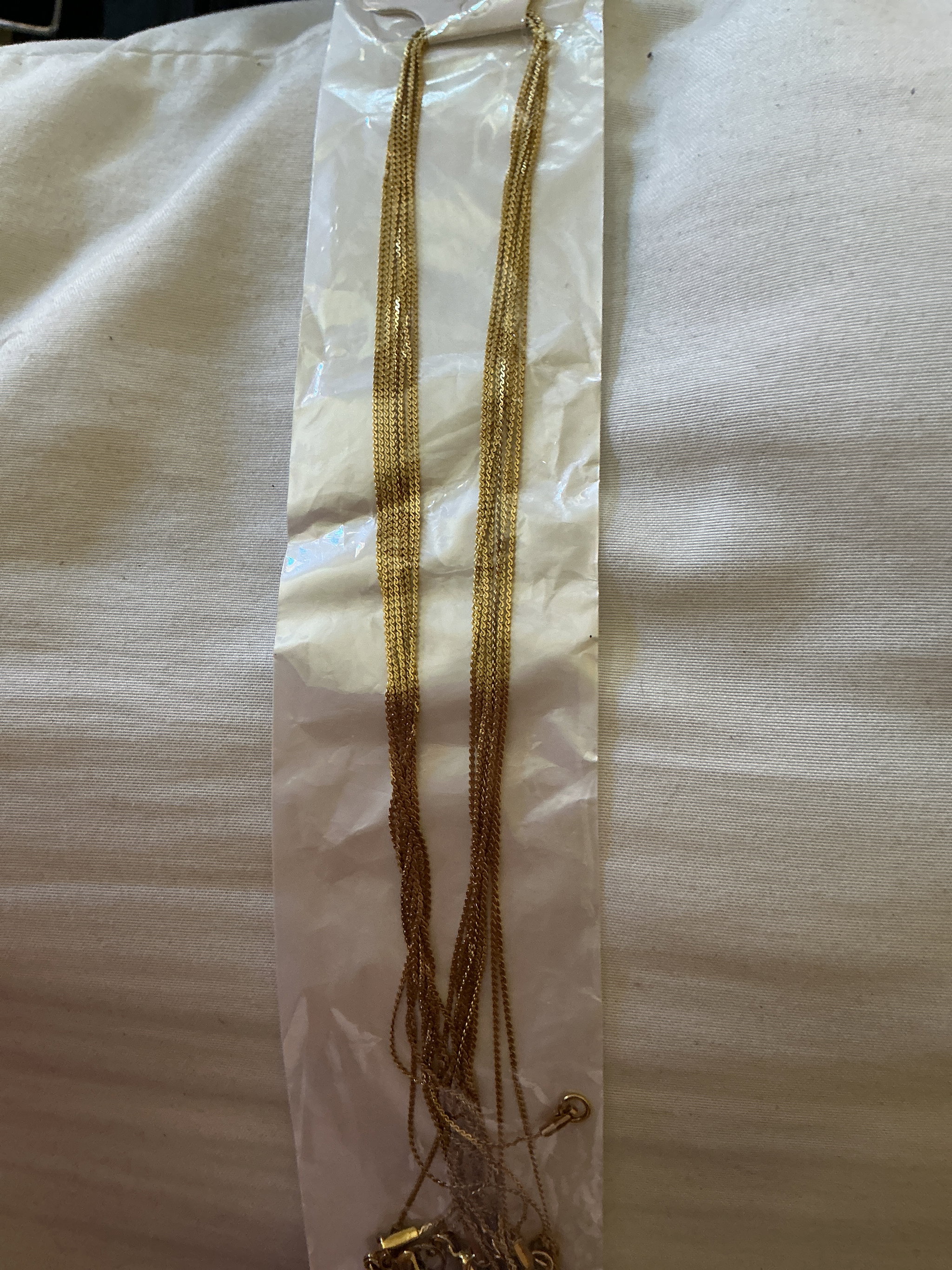 Plain gold necklace _0