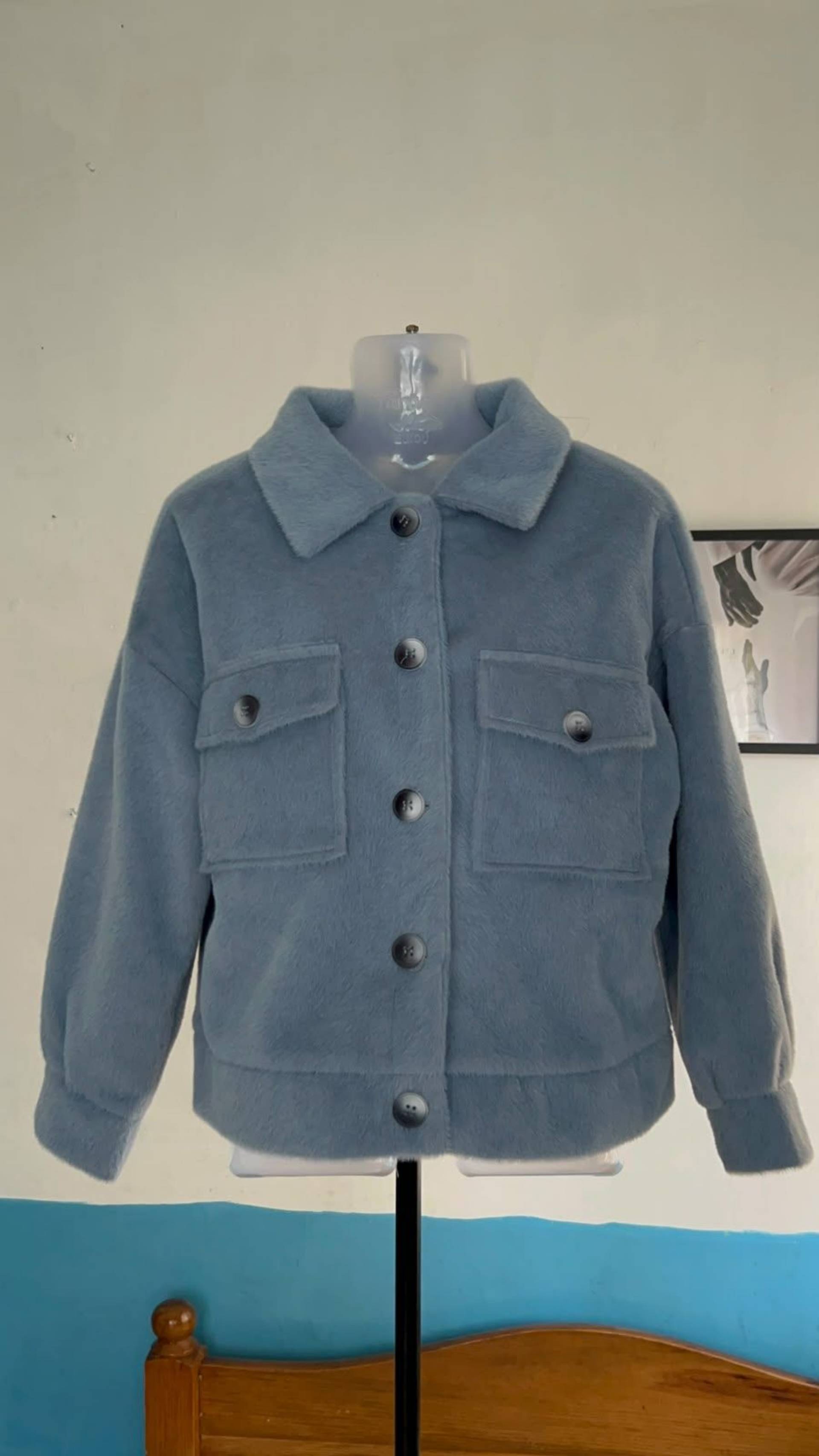 Blue Casual Jacket