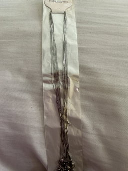 Plain silver necklace 