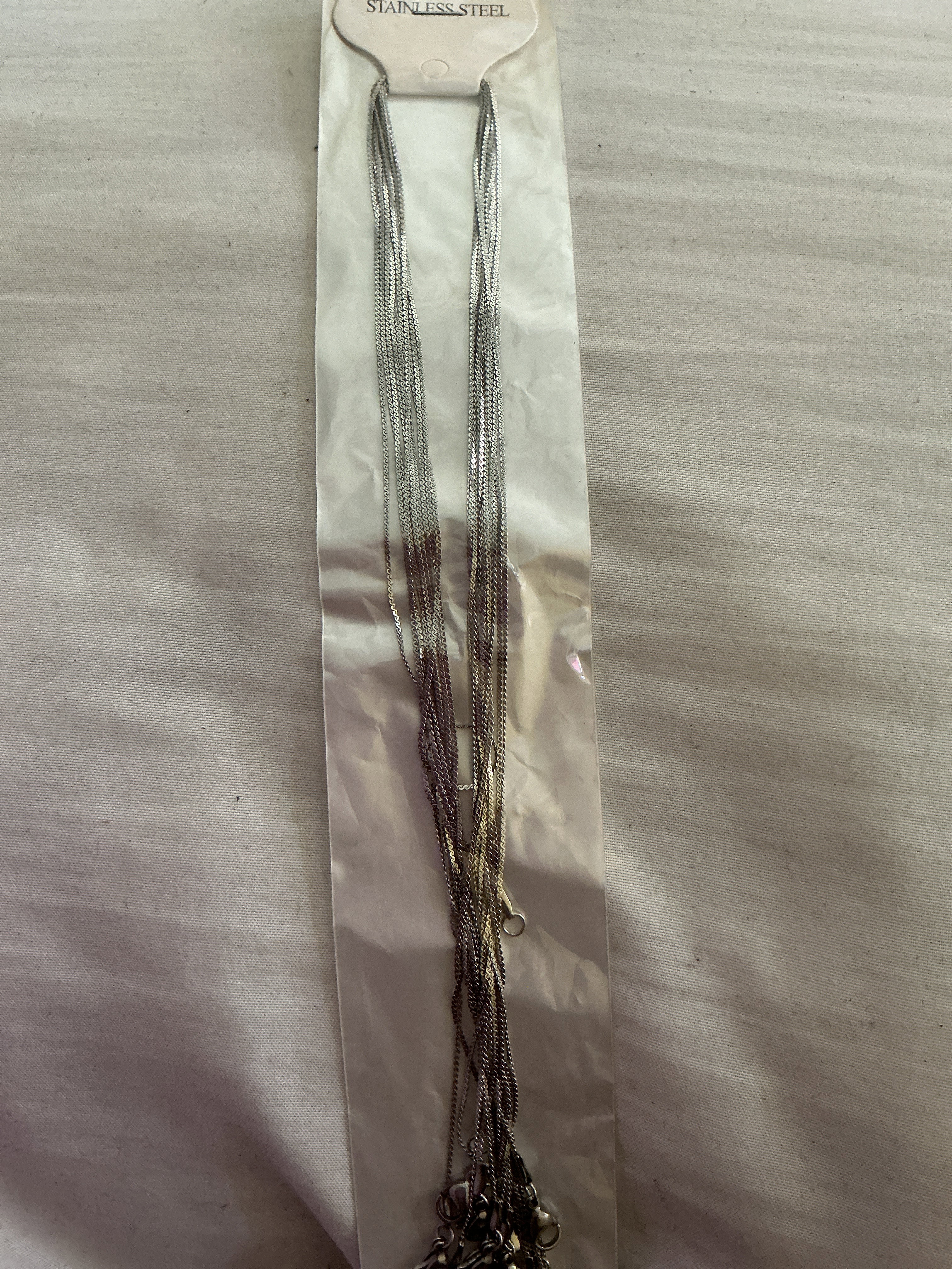 Plain silver necklace 