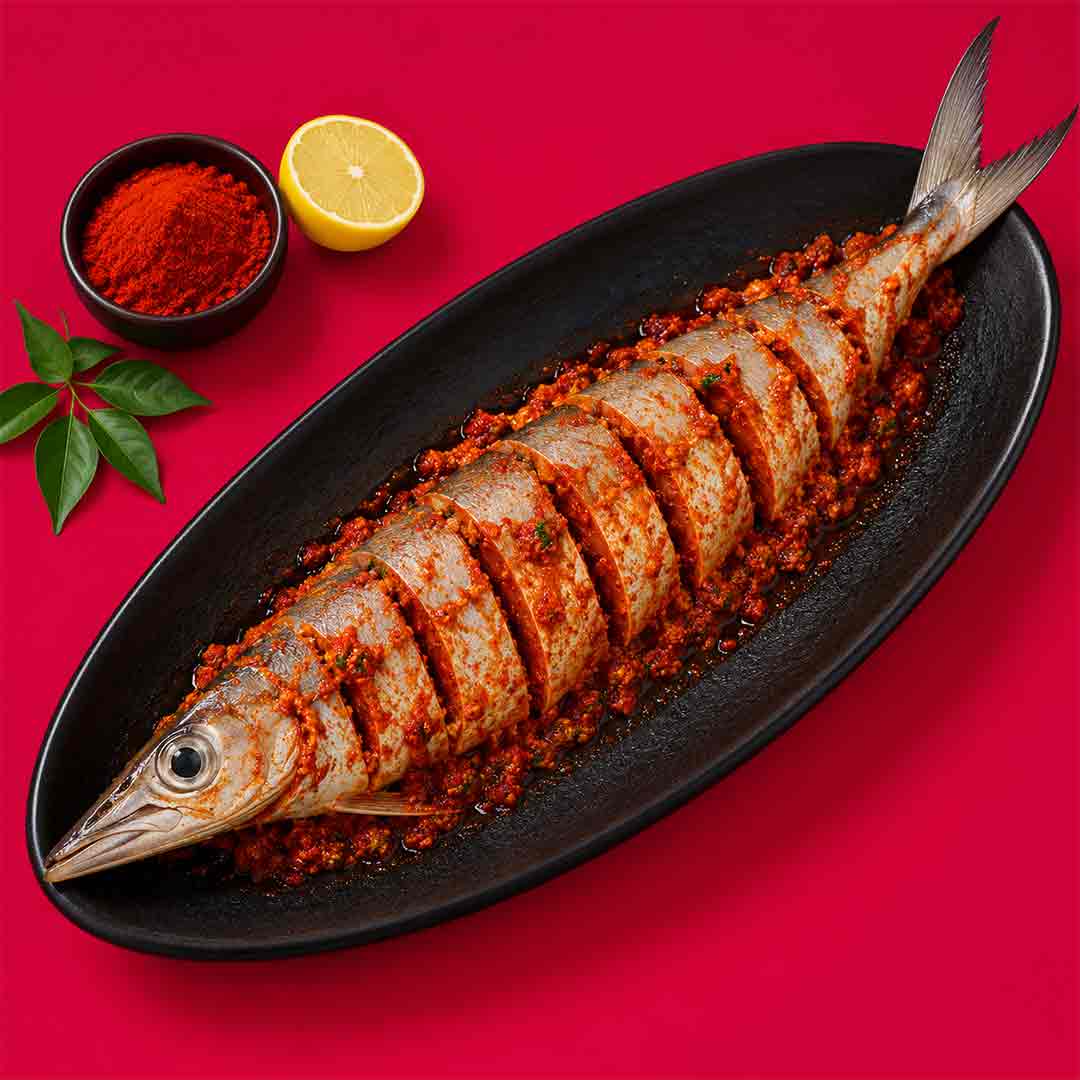 Karuppu Ooli / Black Barracuda (Marinated)