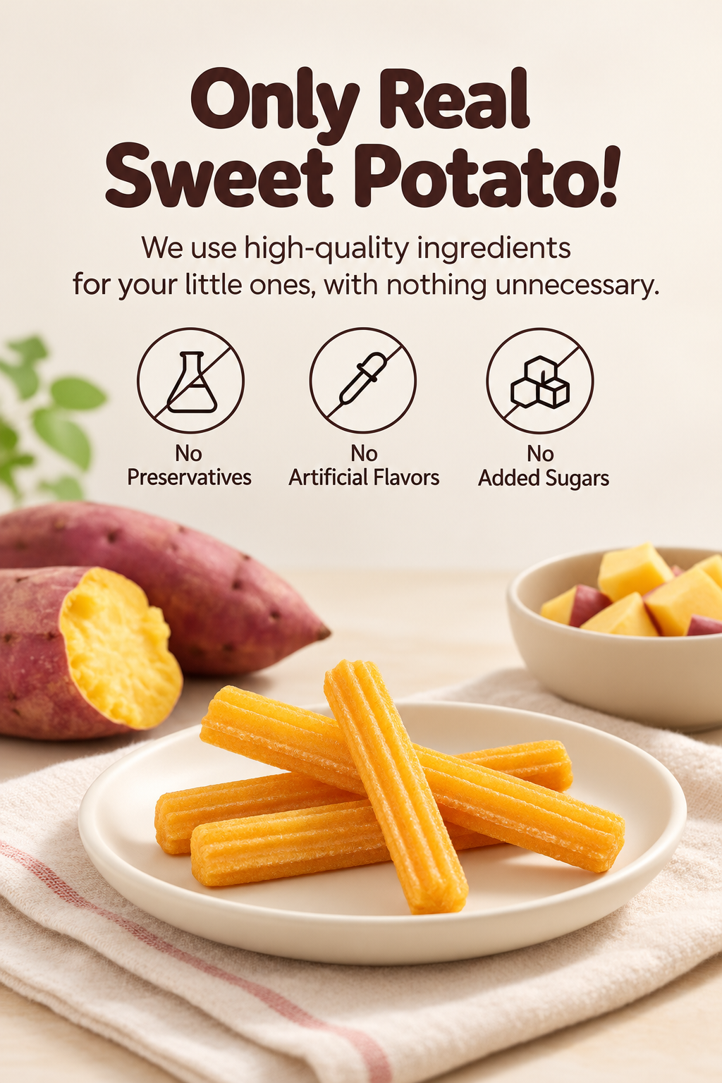 Sweet Potato Stick 子供用の柔らかいスティック干し芋 아이용 고구마스틱_1