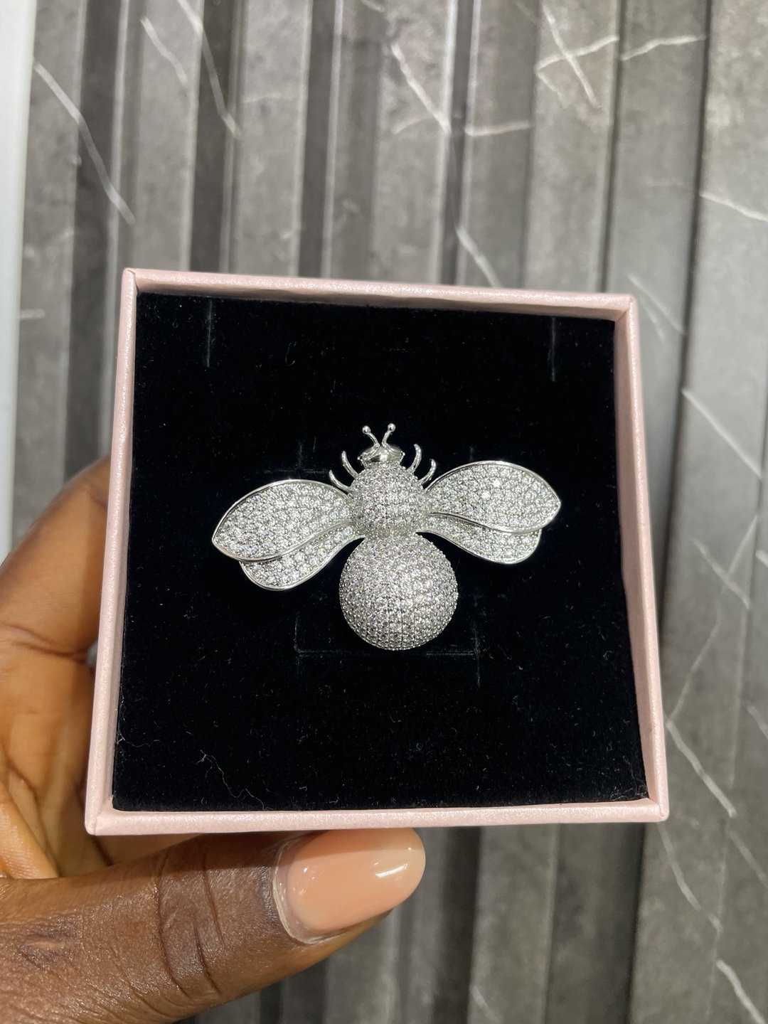 Glitz Crystal Butterfly Brooch