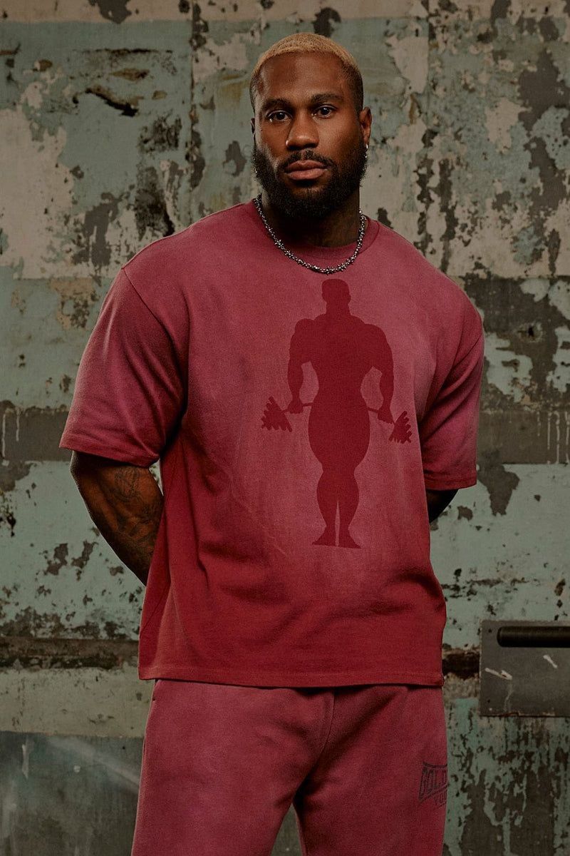 Gold's Gym Shadow Oversized T-Shirt_0