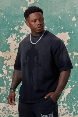 Gold's Gym Shadow Oversized T-Shirt