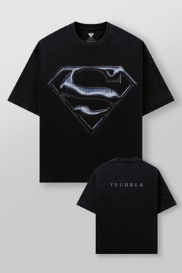 YoungLA Superman Graphic Tees Chrome Logo